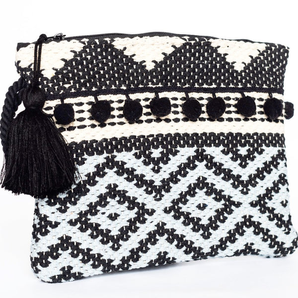 Dimandi Kourelou Clutch - Black & Grey