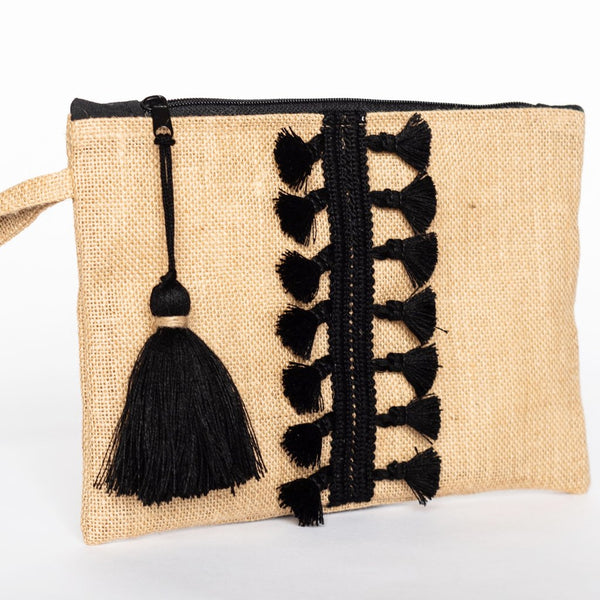 Naxos Bag - Jute & Black