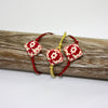 Pomegranate Embroidered Bracelet