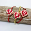 Pomegranate Embroidered Bracelet