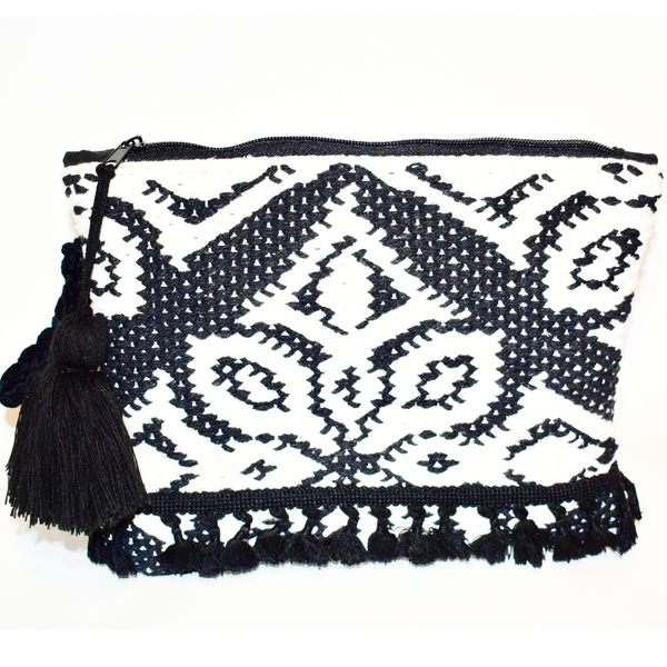 Syros Kourelou Bag - Black & White