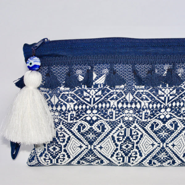Sikinos Bag - Blue & White