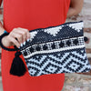 Dimandi Kourelou Clutch - Black & Grey
